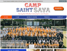 Tablet Screenshot of campstsava.org